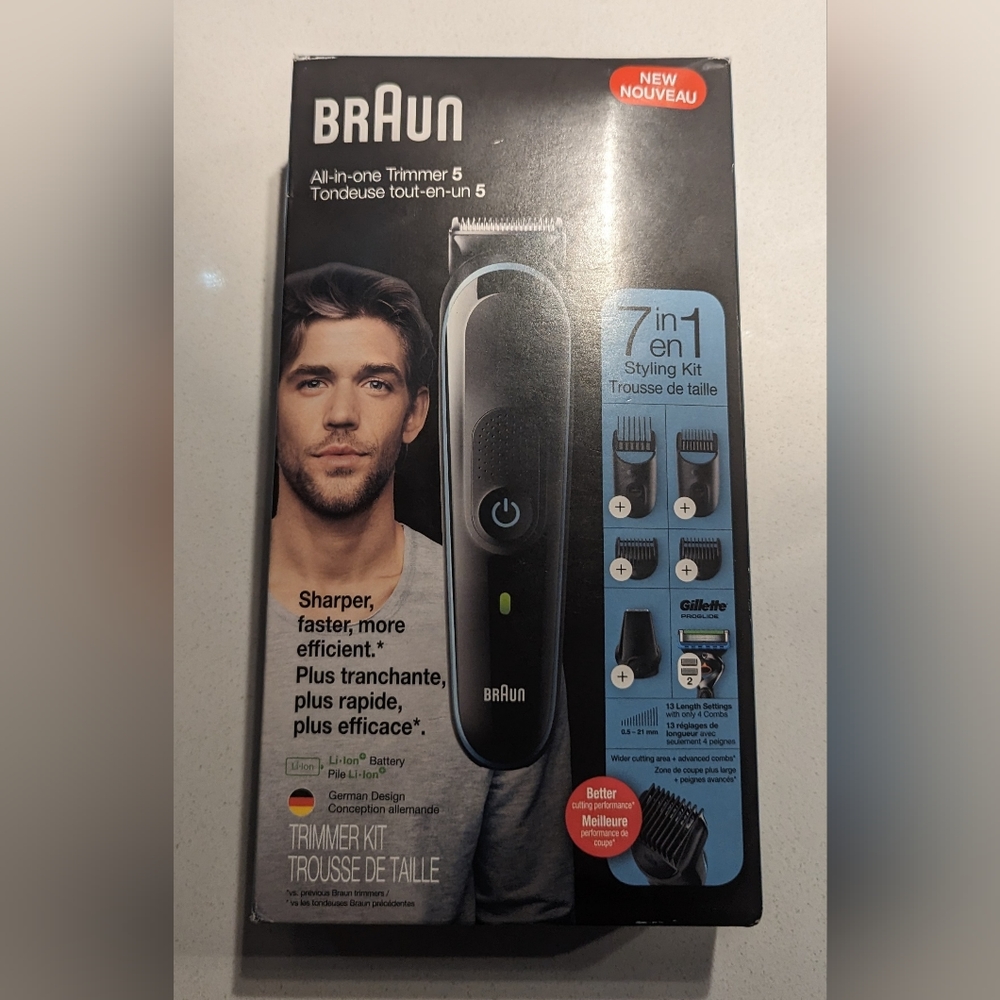 Braun All-in-one Trimmer 5 Brand New 7 in 1 Style Kit Trimmer Kit